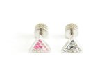 画像: １６Ｇ３Colorトライアングル ボディピアス 耳ピアス 軟骨ピアス 片耳ピアス