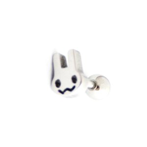 画像: １６Ｇ困ったうさぎ ボディピアス 軟骨ピアス 片耳ピアス 