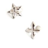 画像: １６Ｇクラシカルスター＆クロス ボディピアス 軟骨ピアス 片耳ピアス 
