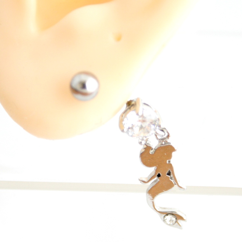 画像: マーメードバナナ 耳兼用ボディピアス ヘソピアス 耳ピアス 選べるゲージサイズ